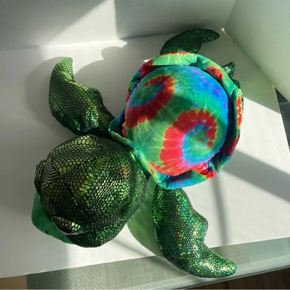Caravan Soft Toys Tie Dye  Shell Turtle 22” - Picture 6 of 13